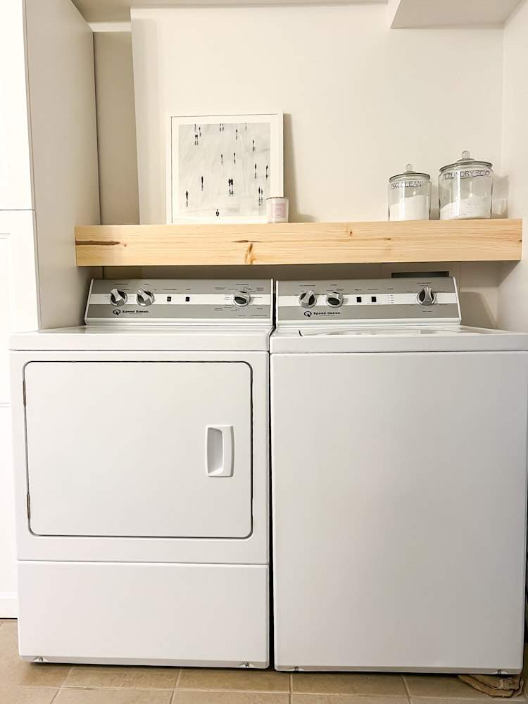 Shelf Over Washer and Dryer Transforming Laundry Room Dynamics